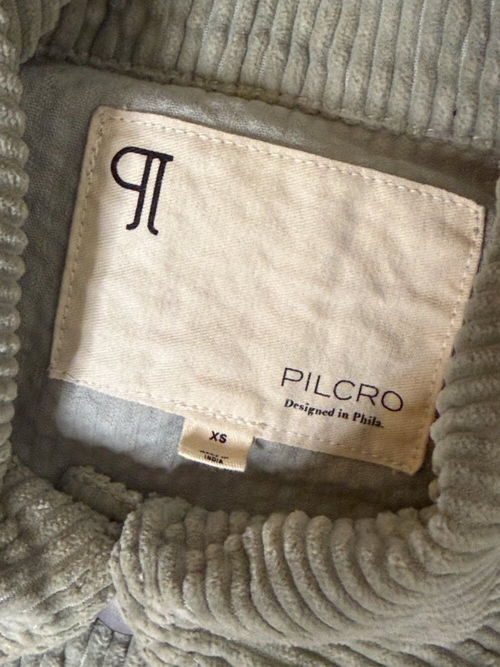 Pilcro Anthropologie The Tillie Relaxed Shacket Corduroy Jacket Gray XS - Picture 8 of 10